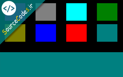 دانلود پروژه اسمبلی کلیک روی مربع های رنگی